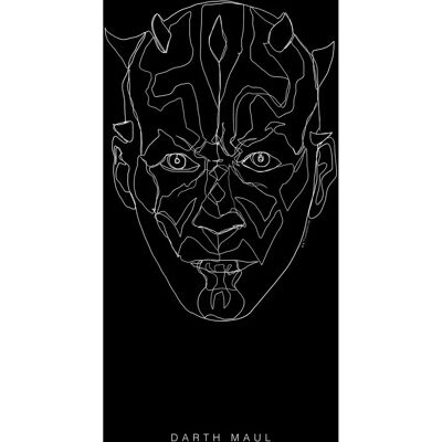 Sanders & Sanders Star Wars Dark Side Maul Poster - 40x50cm - Wandbild Sanders & Sanders Star Wars Dark Side Maul Poster - 40x50cm - Wandbild