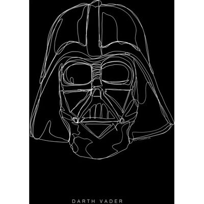 Sanders & Sanders Star Wars Darth Vader Poster - 30x40cm Wandbild Sanders & Sanders Star Wars Darth Vader Poster - 30x40cm Wandbild