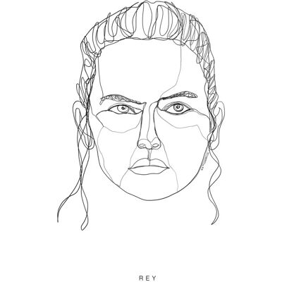Sanders & Sanders Star Wars Force Faces Rey Wandbild - 30x40 cm Sanders & Sanders Star Wars Force Faces Rey Wandbild - 30x40 cm