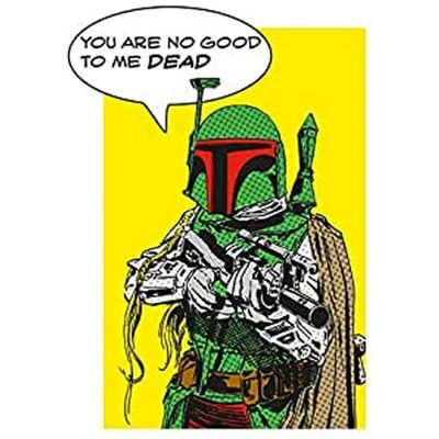 KOMAR Poszter Star Wars Klasszikus Képregény Idézet Boba_Fett - Poszter KOMAR Poszter Star Wars Klasszikus Képregény Idézet Boba_Fett - Poszter