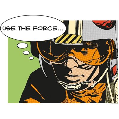 Komar Star Wars Klassischer Comic Zitat Luke – Wandbild Komar Star Wars Klassischer Comic Zitat Luke – Wandbild