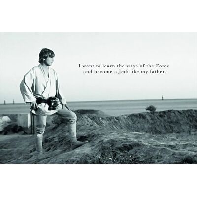 KOMAR Star Wars Classic Luke Quote Bunt Poster - Poster KOMAR Star Wars Classic Luke Quote Bunt Poster - Poster