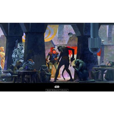 KOMAR Star Wars Classic RMQ Mos Eisley Streets Poster - Bunt, 70x50cm, Indoor KOMAR Star Wars Classic RMQ Mos Eisley Streets Poster - Bunt, 70x50cm, Indoor