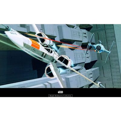 KOMAR Star Wars Classic RMQ X-Wing vs TIE-Fighter Poster - Star Wars KOMAR Star Wars Classic RMQ X-Wing vs TIE-Fighter Poster - Star Wars