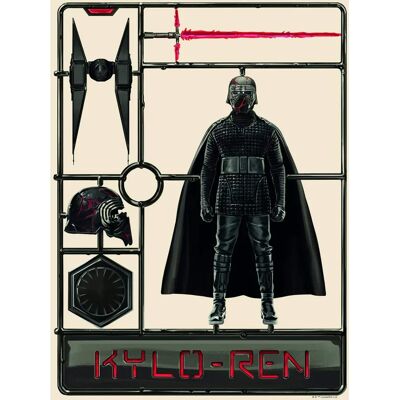 Sanders & Sanders Star Wars Kylo Poster - 30x40cm - Beige & Schwarz - Wandbild Sanders & Sanders Star Wars Kylo Poster - 30x40cm - Beige & Schwarz - Wandbild