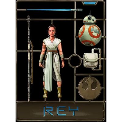 KOMAR Rey Star Wars Poster - Indoor Bunt 50x70cm KOMAR Rey Star Wars Poster - Indoor Bunt 50x70cm
