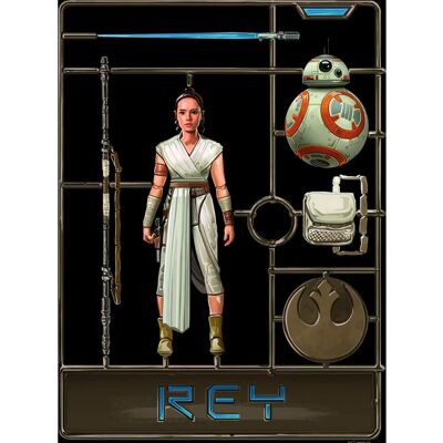 Sanders & Sanders Star Wars Toy Rey Poster - 40x50cm Sanders & Sanders Star Wars Toy Rey Poster - 40x50cm