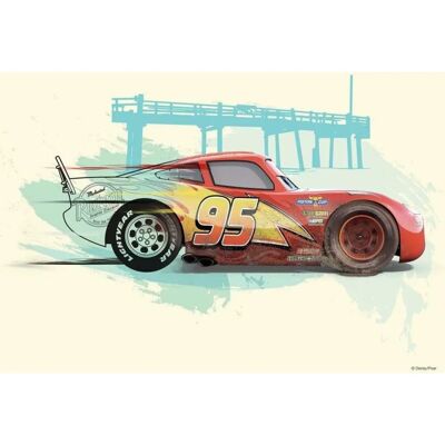 KOMAR Lightning McQueen Art mural - Poster Disney Cars 40x30cm - Publicité KOMAR Lightning McQueen Art mural - Poster Disney Cars 40x30cm - Publicité