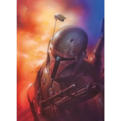 Komar - Star Wars Classic Mandalorian - 50x70 cm - Wall sticker Komar - Star Wars Classic Mandalorian - 50x70 cm - Wall sticker