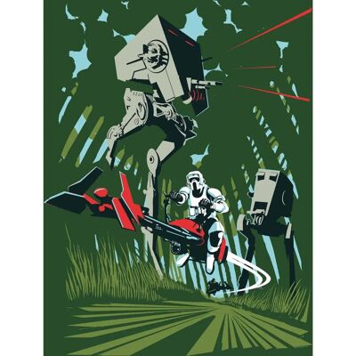 Komar művészeti poszter Star Wars Vector Endor - 50x70cm Komar művészeti poszter Star Wars Vector Endor - 50x70cm