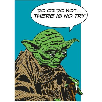 Affiche artistique Komar - Star Wars Yoda - 50x70cm - Publicité Affiche artistique Komar - Star Wars Yoda - 50x70cm - Publicité