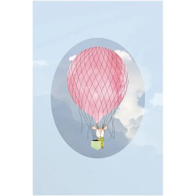 Komar Blå Ballong Konstposter - Väggdekoration Komar Blå Ballong Konstposter - Väggdekoration