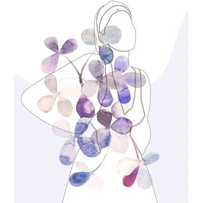 KOMAR - Gardening Season - Blau pastel - 30x40 cm KOMAR - Gardening Season - Blau pastel - 30x40 cm
