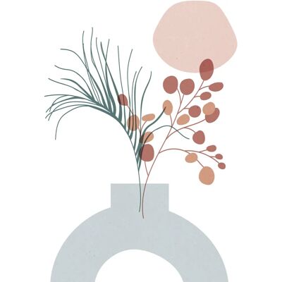 KOMAR - Bohemian Vase - Pastell - 30x40 cm - Wandbild KOMAR - Bohemian Vase - Pastell - 30x40 cm - Wandbild
