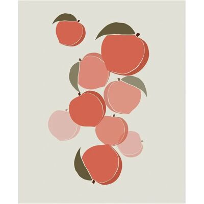 KOMAR - Cultivated Peaches - Rosso - 40x50 cm - Arte murale KOMAR - Cultivated Peaches - Rosso - 40x50 cm - Arte murale
