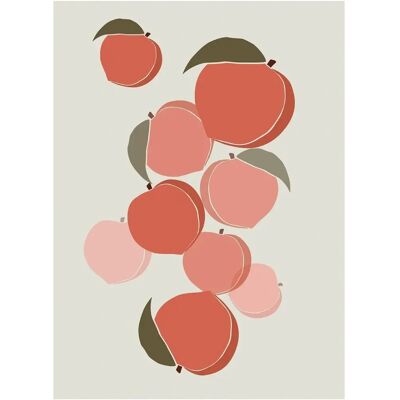 Cartel artístico de komar - cultivated peaches - talla: 50 x 70 cm Cartel artístico de komar - cultivated peaches - talla: 50 x 70 cm