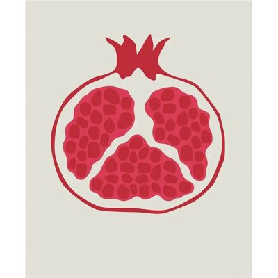 KOMAR Odlad Granatäpple Väggkonst - Röd, 40x50cm KOMAR Odlad Granatäpple Väggkonst - Röd, 40x50cm