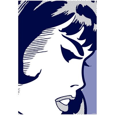 KOMAR - Agent Black Widow - blue - 30x40 cm - Wall art KOMAR - Agent Black Widow - blue - 30x40 cm - Wall art
