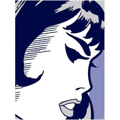 KOMAR Black Widow Blue Wall Art - Sci-Fi Movie Poster KOMAR Black Widow Blue Wall Art - Sci-Fi Movie Poster