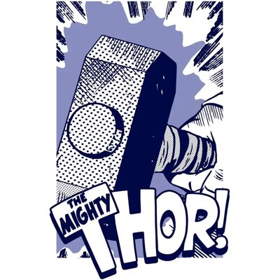 Cartel artístico de komar - thor Mjölnir - resistente y duradero Cartel artístico de komar - thor Mjölnir - resistente y duradero