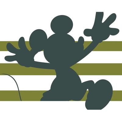 KOMAR Mickey Shadow Green Wall Art - Kids Room Decor KOMAR Mickey Shadow Green Wall Art - Kids Room Decor