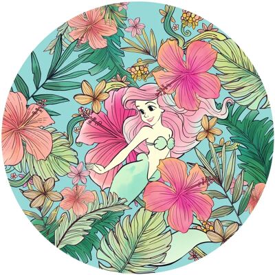 KOMAR Ariel Ocean Flowers Wandteppich - Kinderfreundlich, Selbstklebend KOMAR Ariel Ocean Flowers Wandteppich - Kinderfreundlich, Selbstklebend