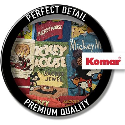KOMAR Mickey-Head Billboard Wandbehang - Kinderrzimmer Dekoration KOMAR Mickey-Head Billboard Wandbehang - Kinderrzimmer Dekoration