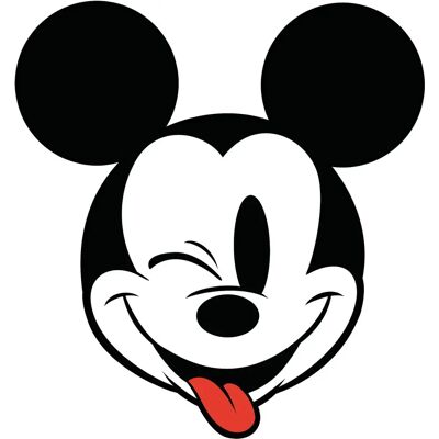 KOMAR Mickey Head Optimismus Wandtapete - Selbstklebend, 125x125 cm KOMAR Mickey Head Optimismus Wandtapete - Selbstklebend, 125x125 cm
