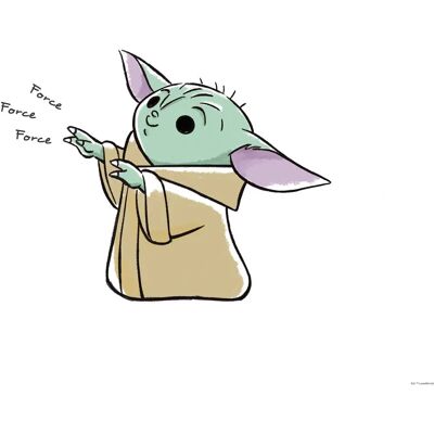 Bild KOMAR Mandalorian Il Bambino Dolce Forza - Arte da parete Bild KOMAR Mandalorian Il Bambino Dolce Forza - Arte da parete