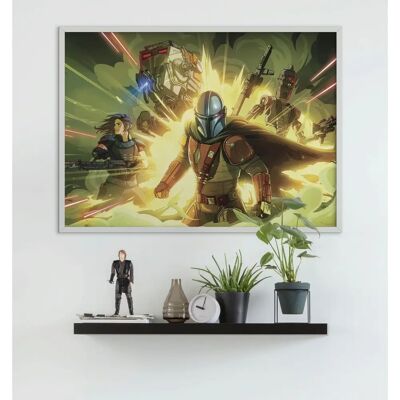 Decoración infantil Mandalorian Fireteam - Arte de pared de Komar Decoración infantil Mandalorian Fireteam - Arte de pared de Komar