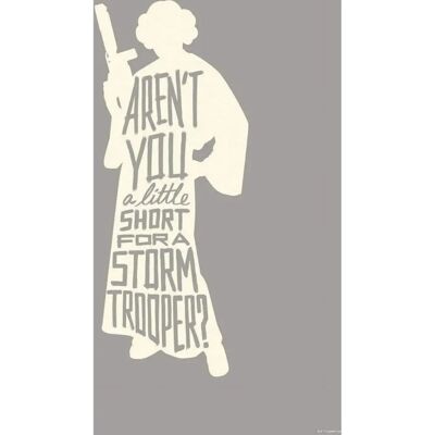 KOMAR Star Wars Silhouette Quotes Leia Wandbild - 50x70cm KOMAR Star Wars Silhouette Quotes Leia Wandbild - 50x70cm