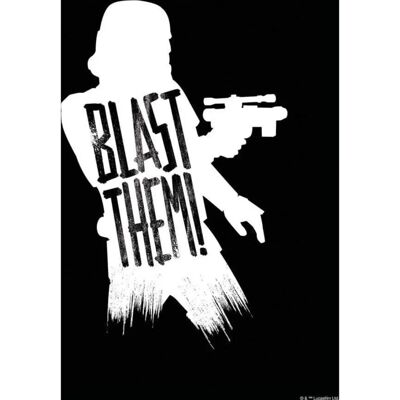 KOMAR Star Wars Silhouette Quotes Stormtrooper Wandbild - 30x40 cm KOMAR Star Wars Silhouette Quotes Stormtrooper Wandbild - 30x40 cm