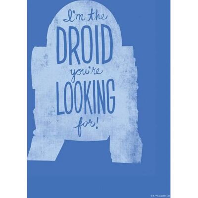 KOMAR Citations Silhouette Star Wars R2D2 - Poster - Publicité KOMAR Citations Silhouette Star Wars R2D2 - Poster - Publicité