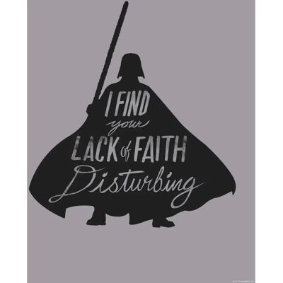 Décoration Murale Star Wars Silhouette Quotes Vader - 40x50cm - Publicité Décoration Murale Star Wars Silhouette Quotes Vader - 40x50cm - Publicité