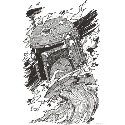 KOMAR Arte de Pared Boba Fett Star Wars - Colorido, 50x70 cm - Póster KOMAR Arte de Pared Boba Fett Star Wars - Colorido, 50x70 cm - Póster