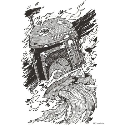 KOMAR Star Wars Boba Fett Wandbild - Bunt, 30x40 cm KOMAR Star Wars Boba Fett Wandbild - Bunt, 30x40 cm