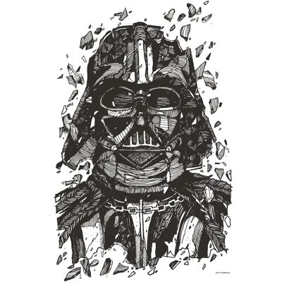 KOMAR Star Wars Darth Vader Drawing Wandbild - 50x70 cm - Bunt KOMAR Star Wars Darth Vader Drawing Wandbild - 50x70 cm - Bunt