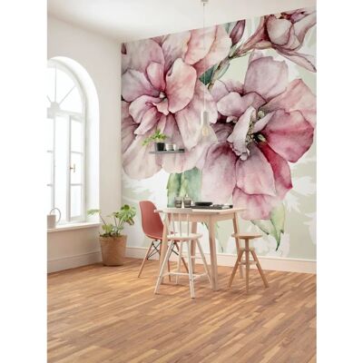 KOMAR Blumen Tapete - 300x280cm - Buntes Blumenmuster KOMAR Blumen Tapete - 300x280cm - Buntes Blumenmuster