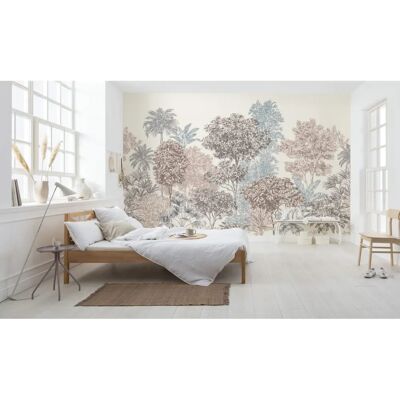 KOMAR Bemalte Bäume Tapete - Vlies - 400x280 cm KOMAR Bemalte Bäume Tapete - Vlies - 400x280 cm