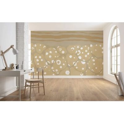 KOMAR Braune Subsoil Tapete - 400x280cm - Einfach zu Montieren & Entfernen KOMAR Braune Subsoil Tapete - 400x280cm - Einfach zu Montieren & Entfernen