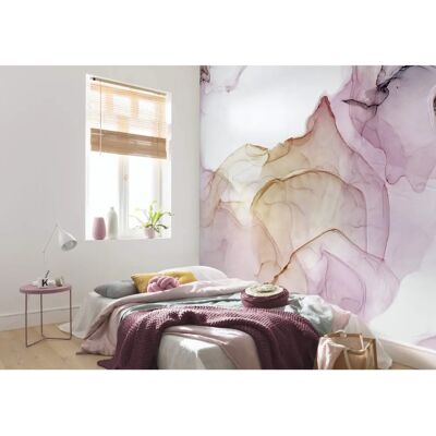 KOMAR Shiny Fluid Tapete - 400x280cm - Blumen, Bunt KOMAR Shiny Fluid Tapete - 400x280cm - Blumen, Bunt