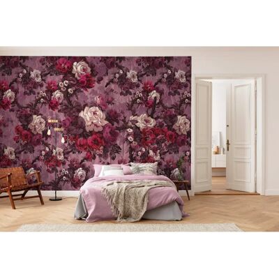 KOMAR Magnifique - Rosa Blumen Wandtapete - 400x280 cm KOMAR Magnifique - Rosa Blumen Wandtapete - 400x280 cm