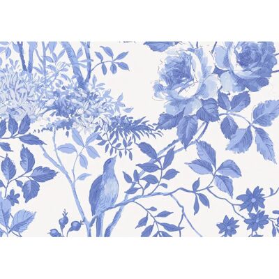 KOMAR Charmantes Bloom Tapete 300x280cm - Blau KOMAR Charmantes Bloom Tapete 300x280cm - Blau