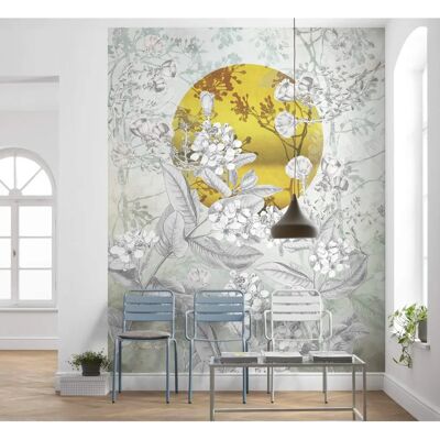 KOMAR Karma Schwarz-Weiß-Gold Vliestapete 200x250cm KOMAR Karma Schwarz-Weiß-Gold Vliestapete 200x250cm