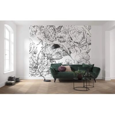 KOMAR Flowerbed - Floral Wallpaper 300x250 cm - Wallpapers KOMAR Flowerbed - Floral Wallpaper 300x250 cm - Wallpapers