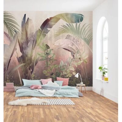 KOMAR Rainforest Mist Kleurrijke Vliesbehang - Wanddecoratie KOMAR Rainforest Mist Kleurrijke Vliesbehang - Wanddecoratie