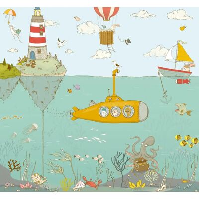 KOMAR Sealife - Meeres Wandtapete für Kinder & Räume KOMAR Sealife - Meeres Wandtapete für Kinder & Räume