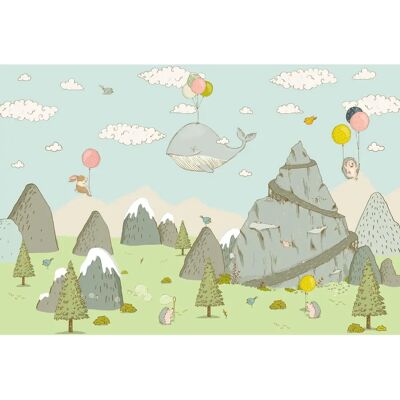 KOMAR Mountain Traveler Tapete - Comic Stil - 400x280 cm KOMAR Mountain Traveler Tapete - Comic Stil - 400x280 cm