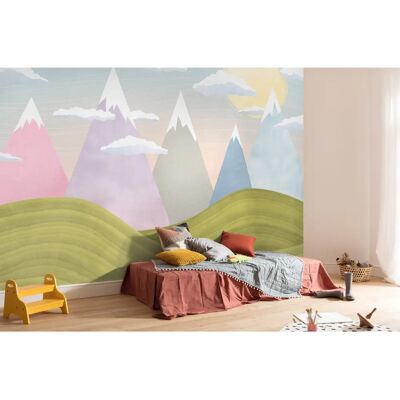 KOMAR Hilltops Tapete - Comic, Kinder, Vlies, 400x280cm KOMAR Hilltops Tapete - Comic, Kinder, Vlies, 400x280cm