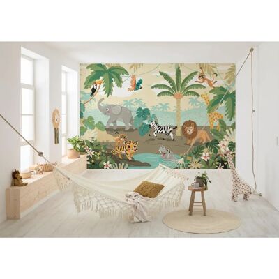 KOMAR Mural de Safari Infantil - Multicolor - 350 x 250 cm - Mural KOMAR Mural de Safari Infantil - Multicolor - 350 x 250 cm - Mural